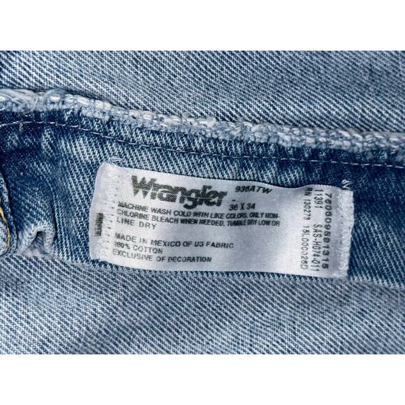 Vintage Wrangler‎ Jeans Men 36x33 Western Cowboys - Picture 8 of 8